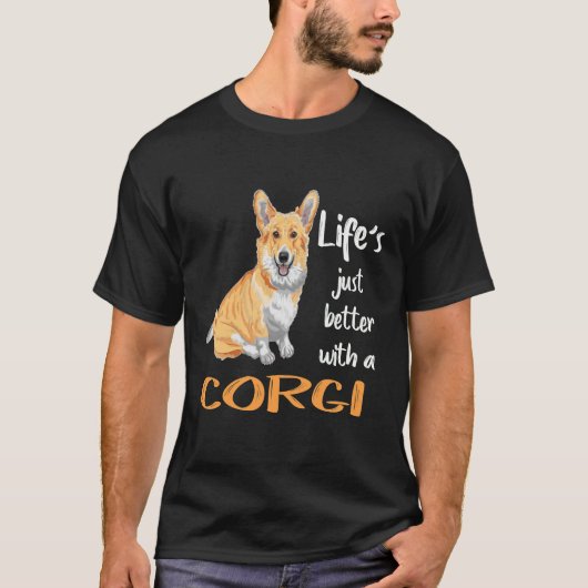 194 Leben ist mit einem Corgi einfach besser T-Shirt (Vorderseite)