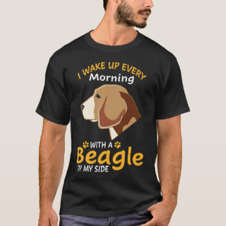 194 Weckte ich jeden Morgen mit einem Beagle von m T-Shirt