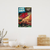 1950! ANDERE WELTEN SCI FI PULP  POSTER (Küche)
