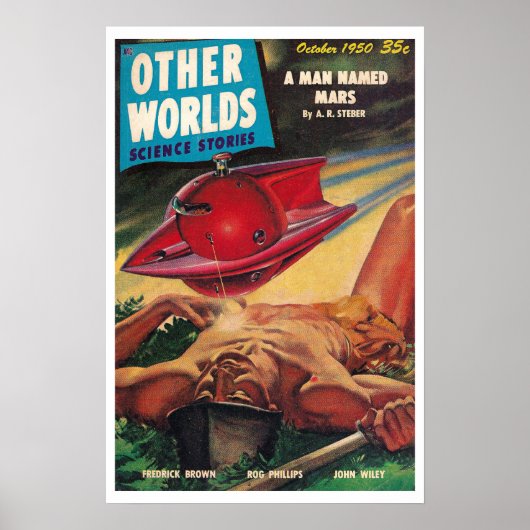 1950! ANDERE WELTEN SCI FI PULP  POSTER (Vorne)