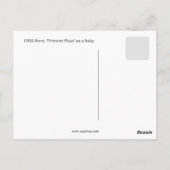 1950 Anne, Prinzessin Royal als Kind Postkarte (Rückseite)
