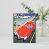 1950 Auto der Zukunft Postkarte (Stehend Vorderseite)