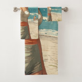 1950 Beach Girl Badhandtuch Set (Insitu)