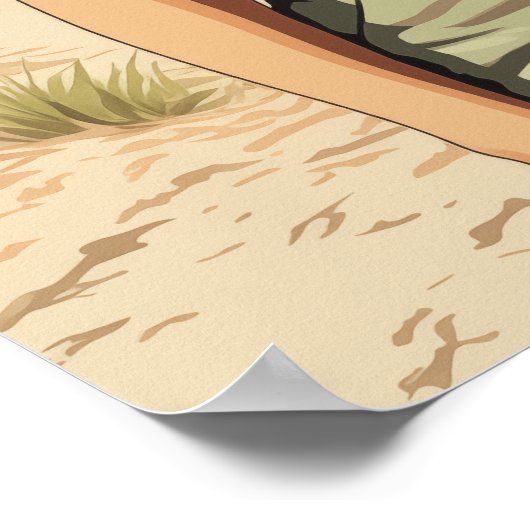 1950 Beach Girl Poster (Ecke)