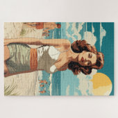 1950 Beach Girl Puzzle (Horizontal)