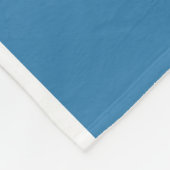 1950 blauer DeSoto-Druck Fleecedecke (Ecke)