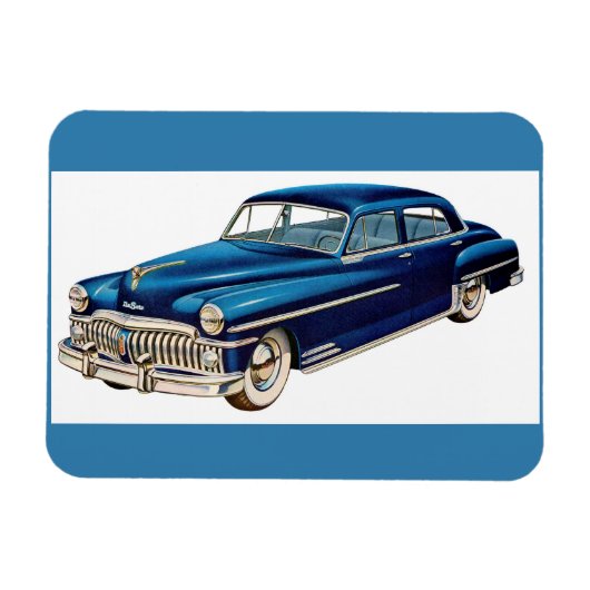 1950 blauer DeSoto-Druck Magnet (Horizontal)