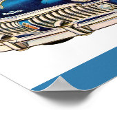 1950 blauer DeSoto-Druck Poster (Ecke)