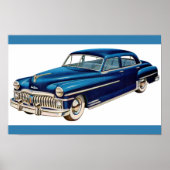 1950 blauer DeSoto-Druck Poster (Vorne)