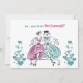 1950 Brautjungfrau Einladung (Vorderseite)