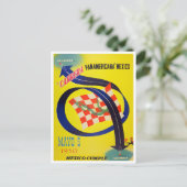 1950 Carrera Panamericana Vintage-Rennen Postkarte (Stehend Vorderseite)