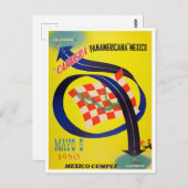 1950 Carrera Panamericana Vintage-Rennen Postkarte (Vorne/Hinten)