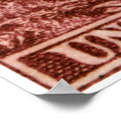 1950 Casey Jones Railroad Briefmarke Poster (Ecke)