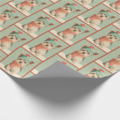 1950 Christmas Yorkie Geschenkpapier (Ecke)