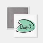 1950 Daddy-O Hep Cat Vintag Magnet Vatertag (Vorderseite/Rückseite)