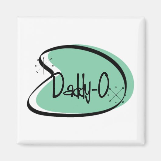 1950 Daddy-O Hep Cat Vintag Magnet Vatertag (Vorne)