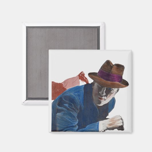 1950 Detektiv Magnet (Vorderseite/Rückseite)