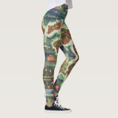1950 Dole Map von Hawaii Joseph Feher Oil Paint Leggings (Rechts)