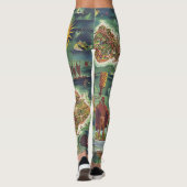 1950 Dole Map von Hawaii Joseph Feher Oil Paint Leggings (Rückseite)