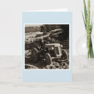 1950 Ferguson Traktor Finnland Geburtskarte Karte