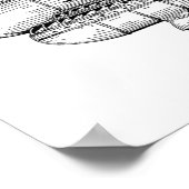 1950 Flugzeugpatentkunst Zeichnend Print Poster (Ecke)