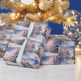 1950 Frau mit Schmetterlingen Weihnachtsgrüße Geschenkpapier