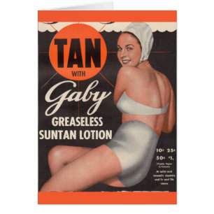 1950 Gaby Sonnenlotion Werbung
