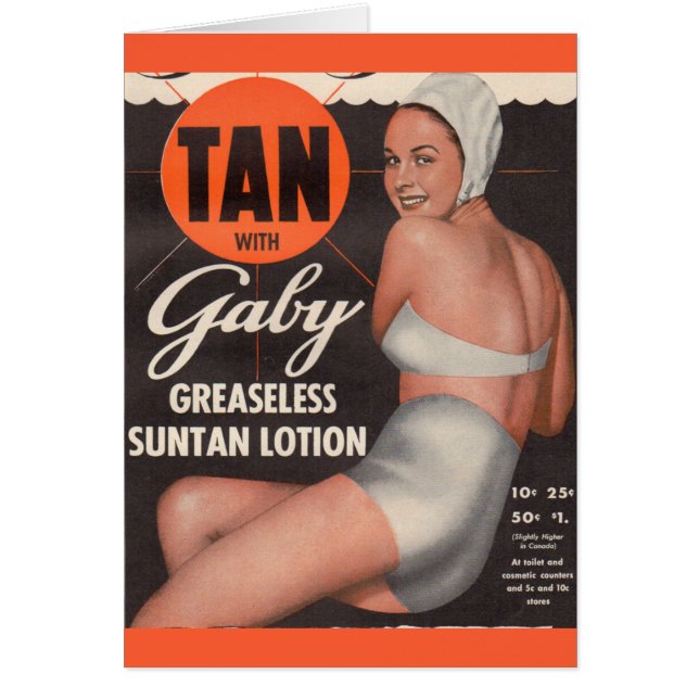 1950 Gaby Suntan Lotion ad (Vorne)