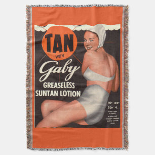 1950 Gaby Suntan Lotion ad Decke