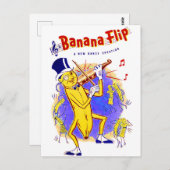 1950 Gedreht Notendecke für Bananen Postkarte (Vorne/Hinten)