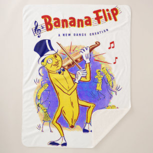 1950 Gedreht Notendruck in Banana Sherpadecke
