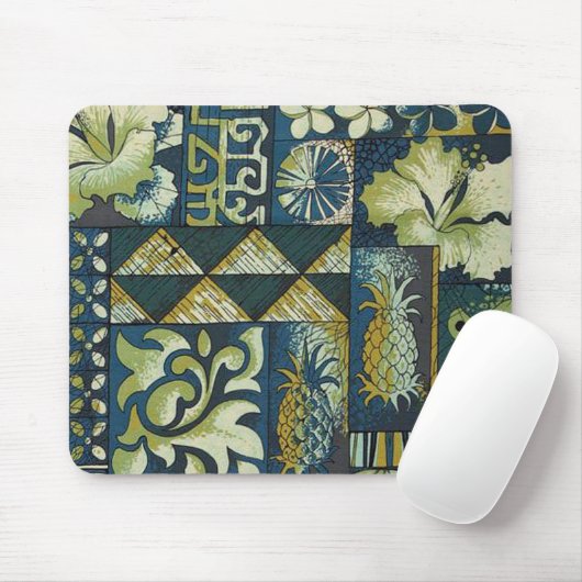 1950 Hawaiianische Textilien Mousepad (Mit Mouse)