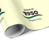 1950 hergestellt, Originalteile Geschenkpapier (Rolleneckpunkt)