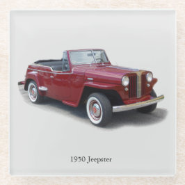 1950 Jeepster-Glas-Untersetzer Glasuntersetzer