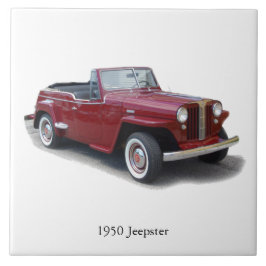 1950 Jeepster oben nach unten Fliese