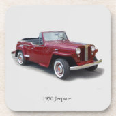 1950 Jeepster-Set mit 6 Untersetzer (Vorderseite)
