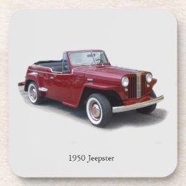 1950 Jeepster-Set mit 6 Untersetzer