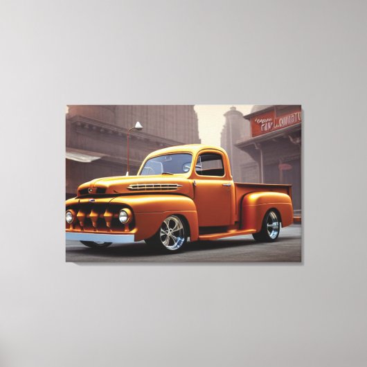 1950 Lieferwagen LKW Canvas Print Leinwanddruck (Vorderseite)