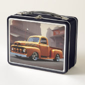 1950 Lieferwagen Metall Brotdose (Vorderseite)