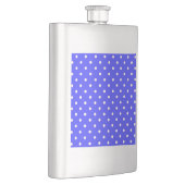 1950 lila blaue weiße Punkte Flachmann (Rechts)