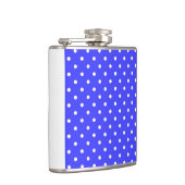 1950 lila blaue weiße Punkte Flachmann (Rechts)