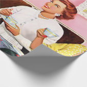 1950 Nachmittagstee Geschenkpapier (Ecke)