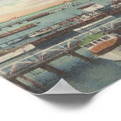 1950 Ocean City, MD Charter Fishing Boat Dock Poster (Ecke)