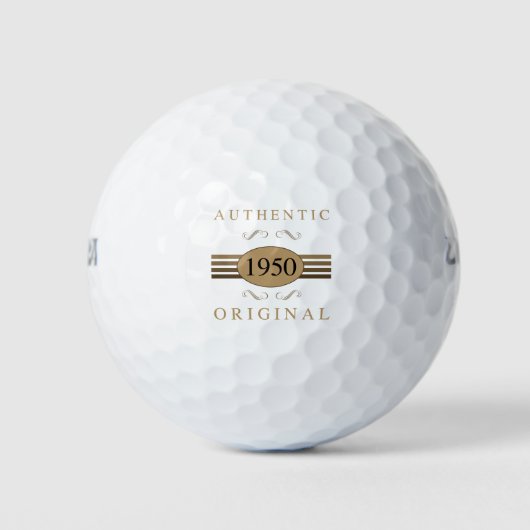 1950 Original 70. Geburtstag Golfball (Vorderseite)