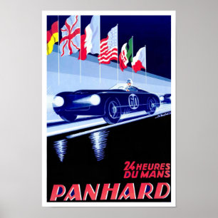 1950 Panhard Le Mans Vintager Rennsport Poster