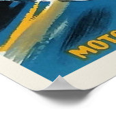 1950 Pau Grand Prix Motorrad Race Poster (Ecke)