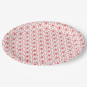 1950 Retro-Star-Muster Pappteller (Schrägansicht)