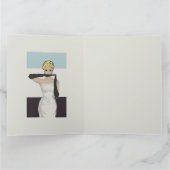 1950 Vintage Abend Handschuhe Glücklicher Geburtst Karte (Innenseite)