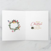 1950 Vintage Lady Posting Weihnachtsgrüße Karte (Innenseite)