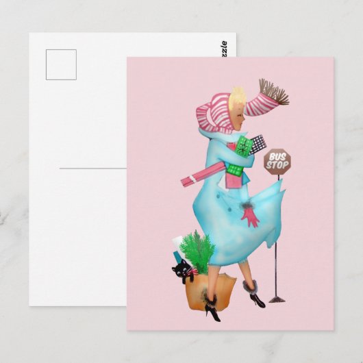 1950 Vintage Postkarte (Vorne/Hinten)